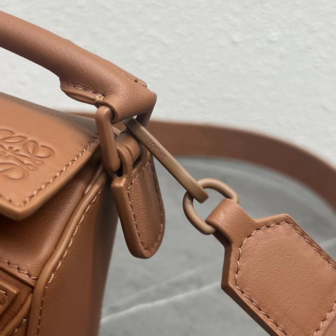 Loewe Mini Puzzle Bag in Classic Calfskin Toffee